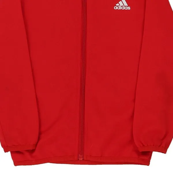 Adidas Spellout Track Jacket - XS Red Polyester