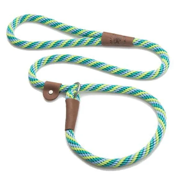 Mendota Rope Dog Slip Lead  3/8 inch wide for smaller dogs -  Range of colours