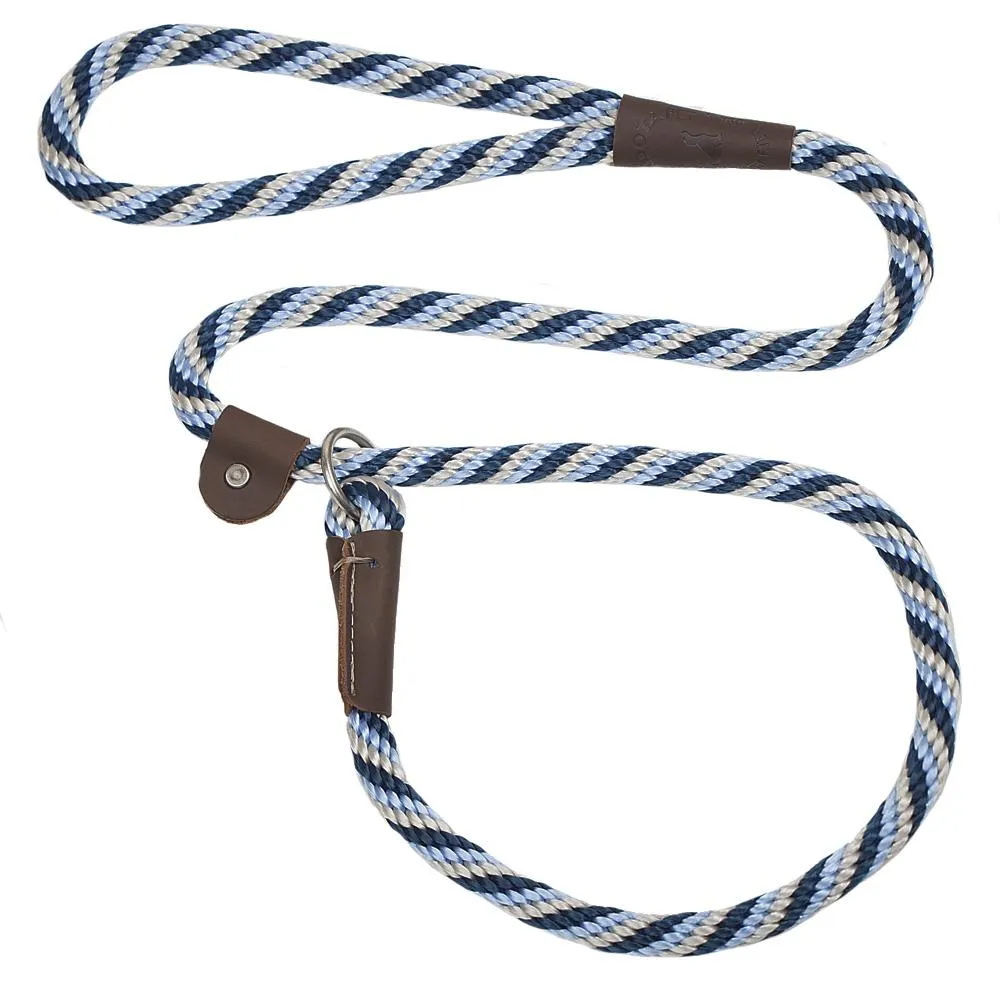 Mendota Rope Dog Slip Lead  3/8 inch wide for smaller dogs -  Range of colours