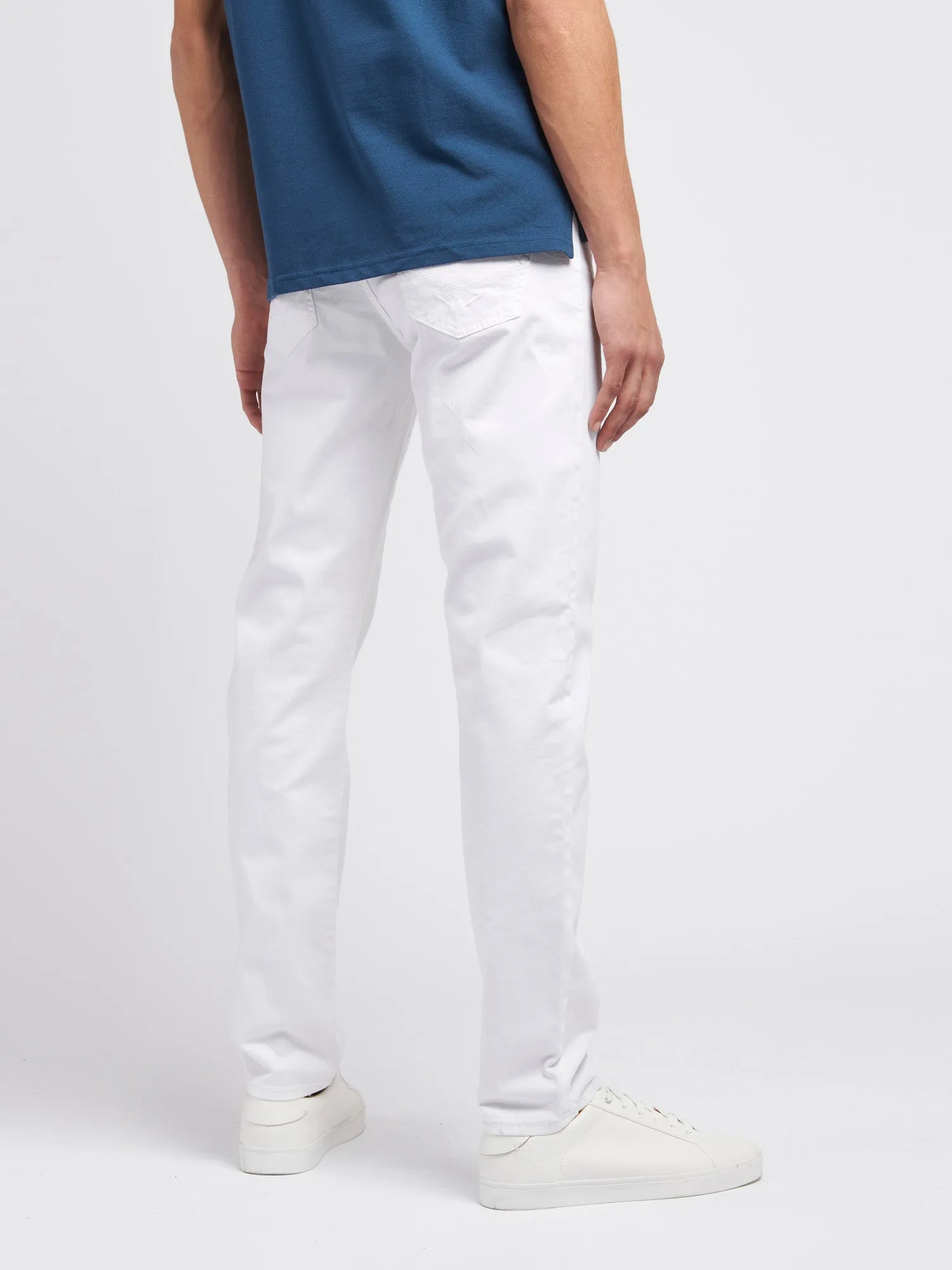 Mens Woven Trousers in Bright White