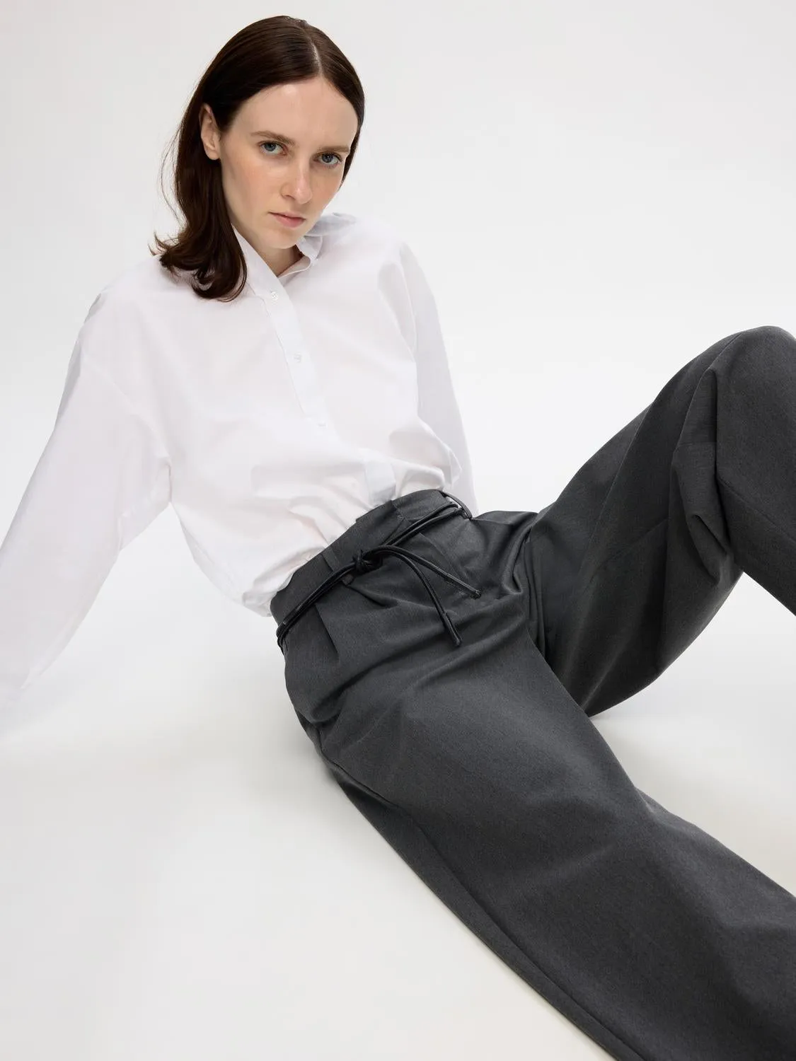 SLFPIYA Trousers - Dark Grey