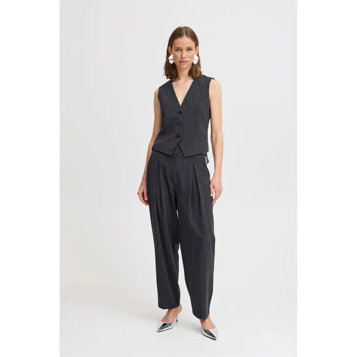 Weste «Danta» in black melange (dunkelgrau) von B.young